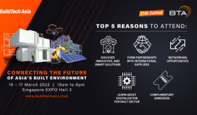 BuildTech Asia March 15-17 2022 at Singapore EXPO Hall 3