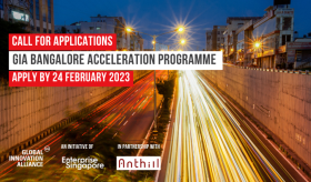 Call for Application: GIA Bangalore Acceleration Programme