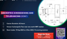 WSQ "Geometric Dimensioning & Tolerancing (GD&T)" Course | 42 hours; 14 sessions